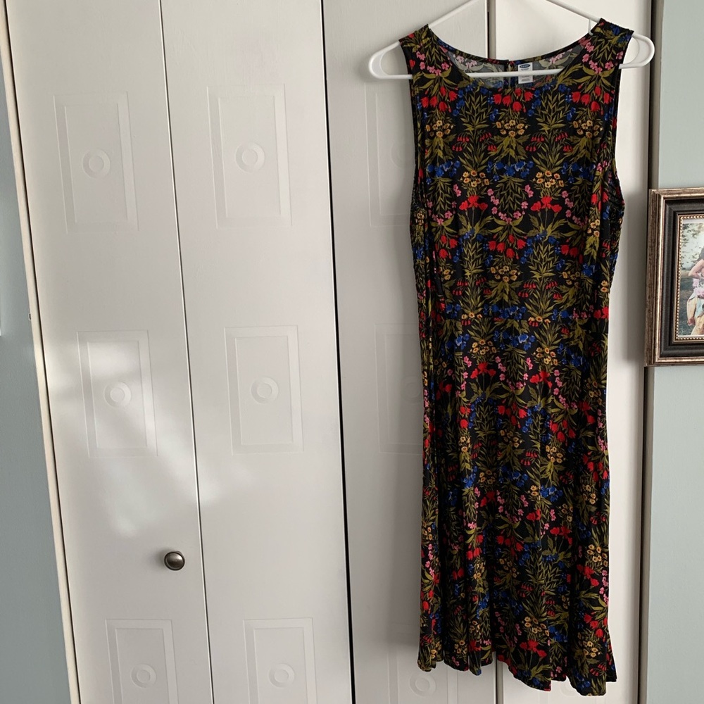Black floral Old Navy dress